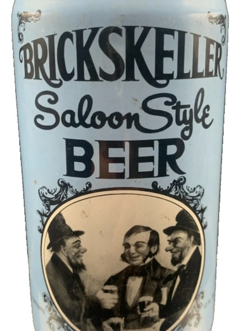 Vintage Beer Can Brickskeller Saloon Style Beer Taking A Smile Pull Tab Empty